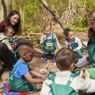 childminder-and-childminder-assistant-working-together-in-the-forest