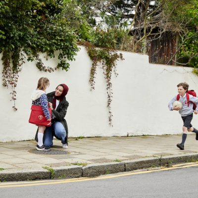 nanny and childminder looking after children
